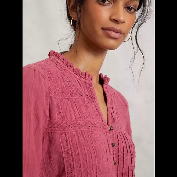 Anthropologie Petra Textured Blouse - Picture 2 of 12